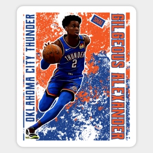 Shai gilgeous alexander || oklahoma city thunder | poster Sticker